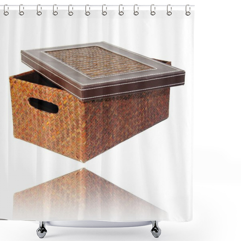 Personality  Shoe Box With Lid And Handle Shower Curtains