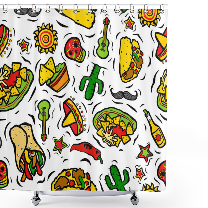 Personality  Mexican Stuff Shower Curtains