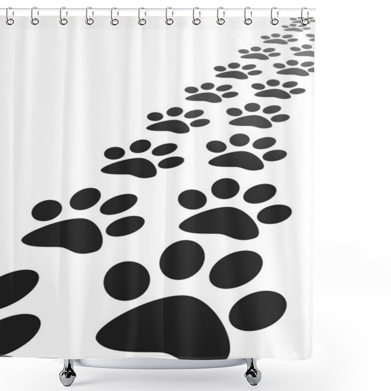 Personality  Wolf Trace Shower Curtains