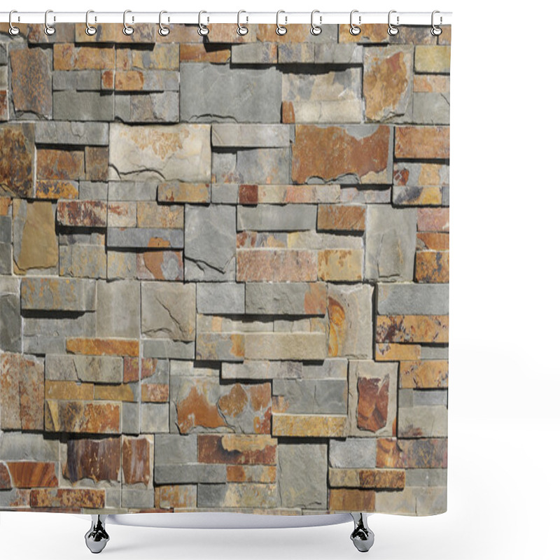 Personality  Stone Background Shower Curtains