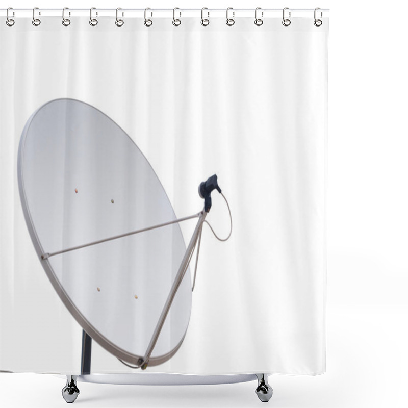 Personality  Parabolic Communication Antenna Shower Curtains