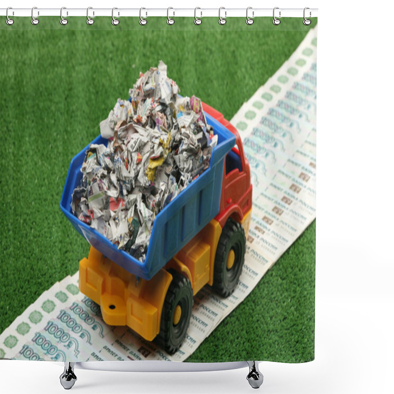 Personality  Garbage Truck Shower Curtains