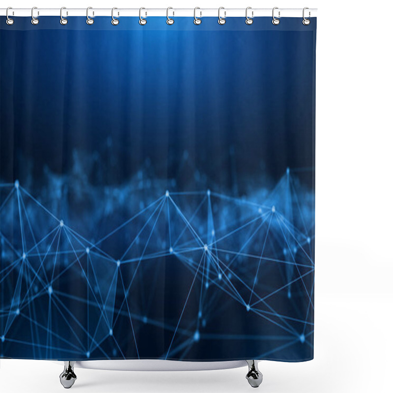 Personality  Concept Of Network, Internet Communication. 3d Illustration Shower Curtains