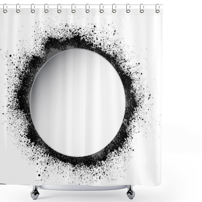 Personality  Ink Blots Frame Shower Curtains