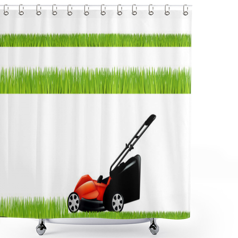 Personality  Lawnmower Shower Curtains