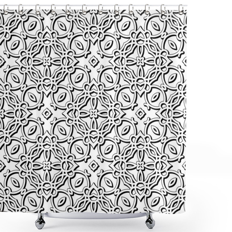 Personality  Lace Texture Shower Curtains