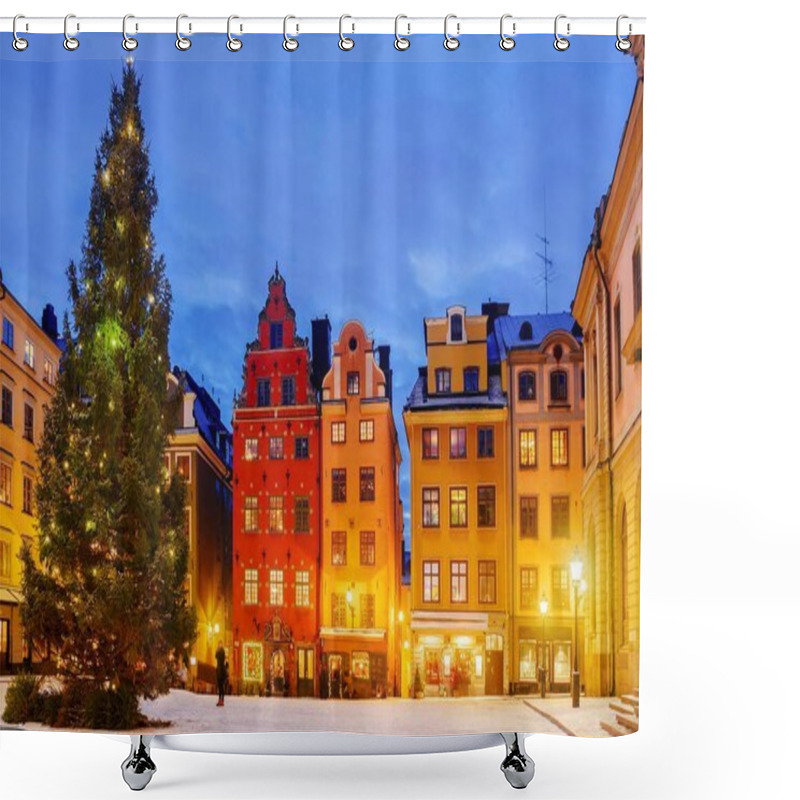 Personality  Christmas In Stockholm, Sweden Shower Curtains