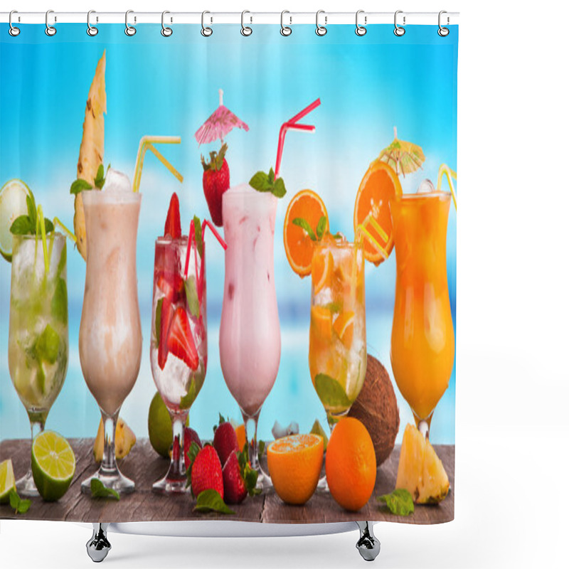 Personality  Drink Shower Curtains