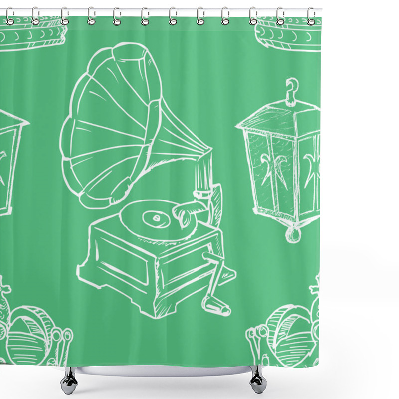 Personality  Seamless Background Shower Curtains