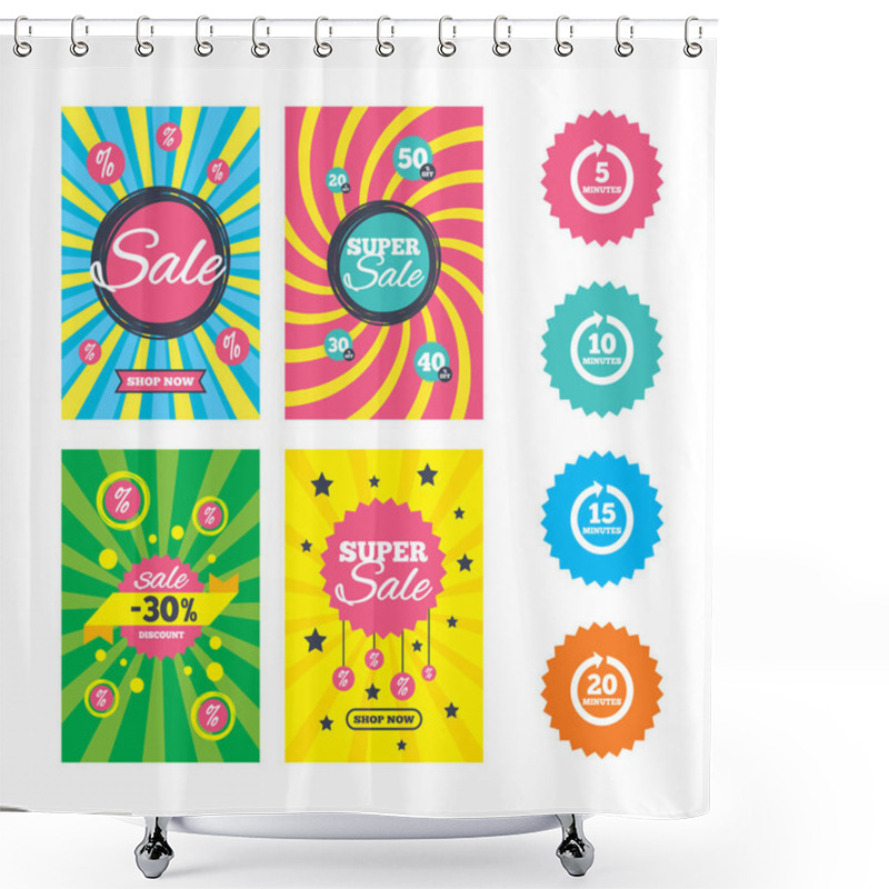 Personality  Web Banners And Sale Posters Shower Curtains