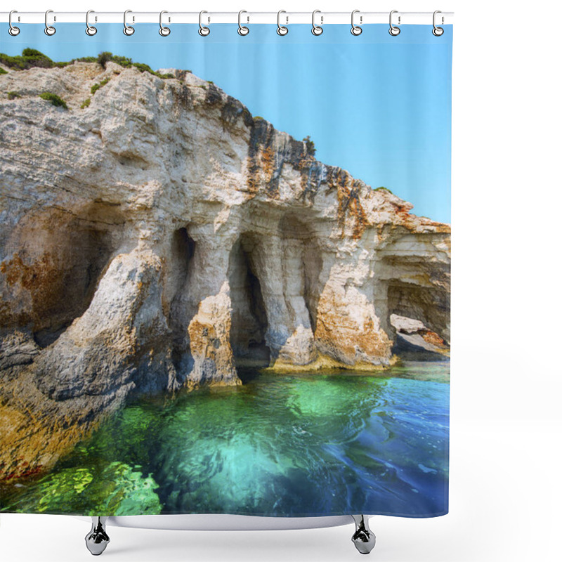 Personality  Greece, The Island Of Zakynthos.  Shower Curtains