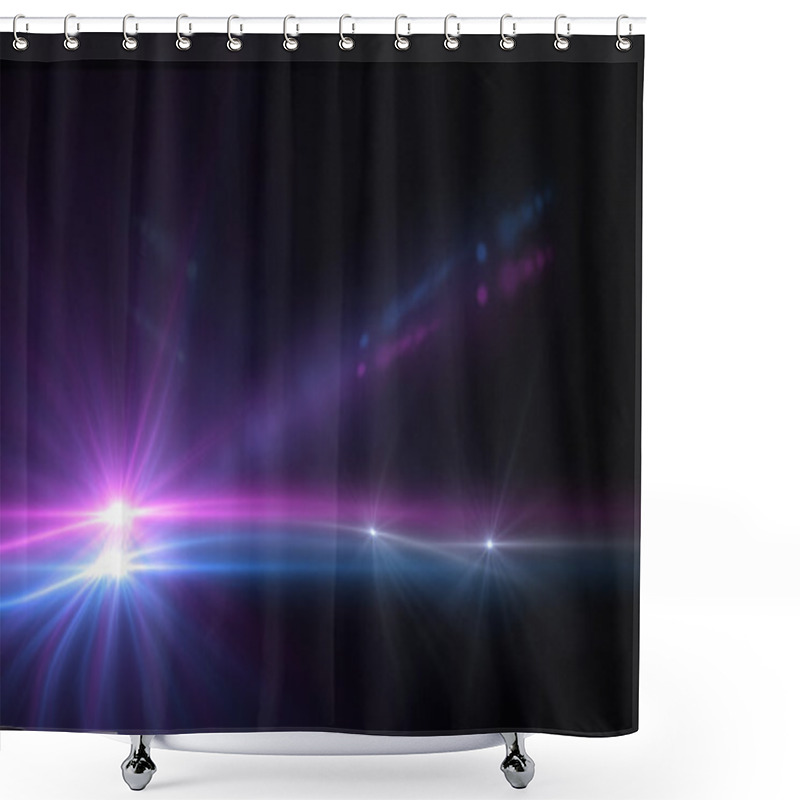 Personality  Lens Flare Shower Curtains