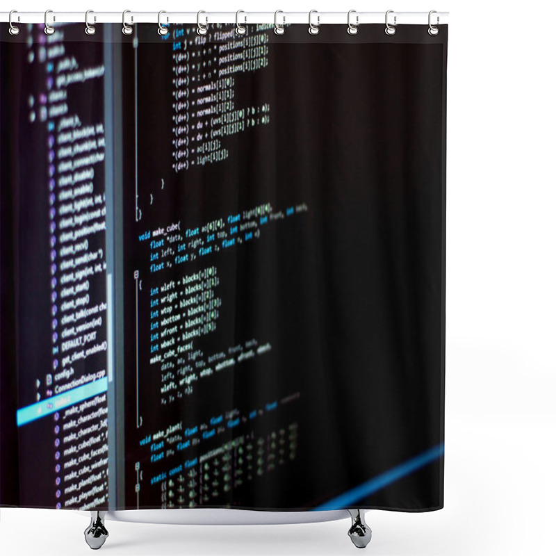 Personality  Monitor Of IT Developer Shower Curtains