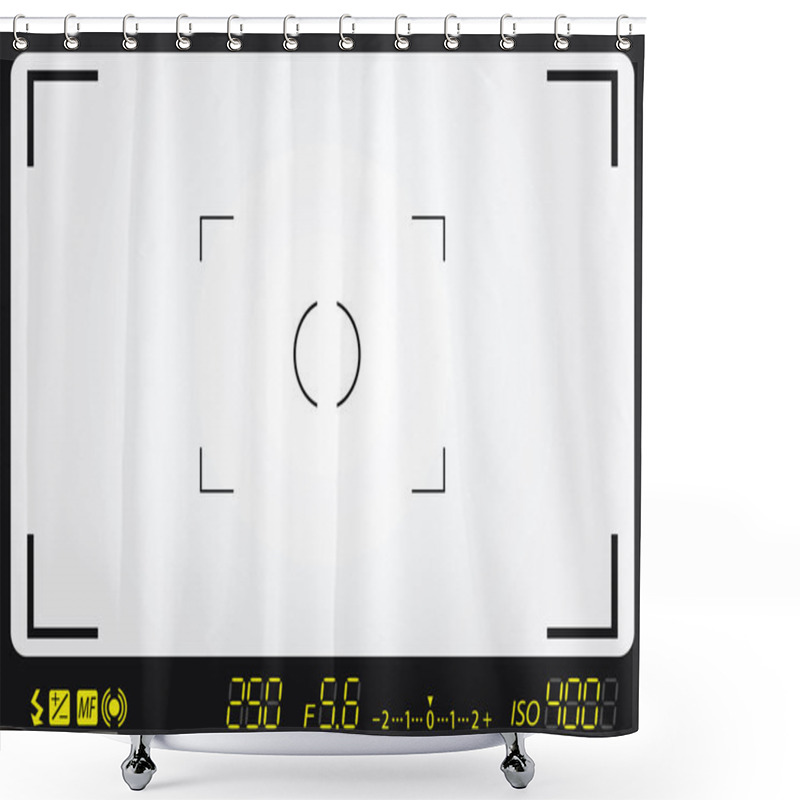 Personality  Camera Viewfinder Shower Curtains