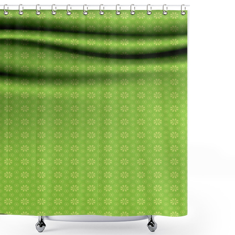 Personality  Soft Vector Drappery With Ornate Pattern. Creative Vector Backgr Shower Curtains