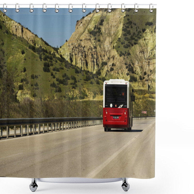 Personality  Empty Road Background As Design Element At Manisa Kuladokya Shower Curtains