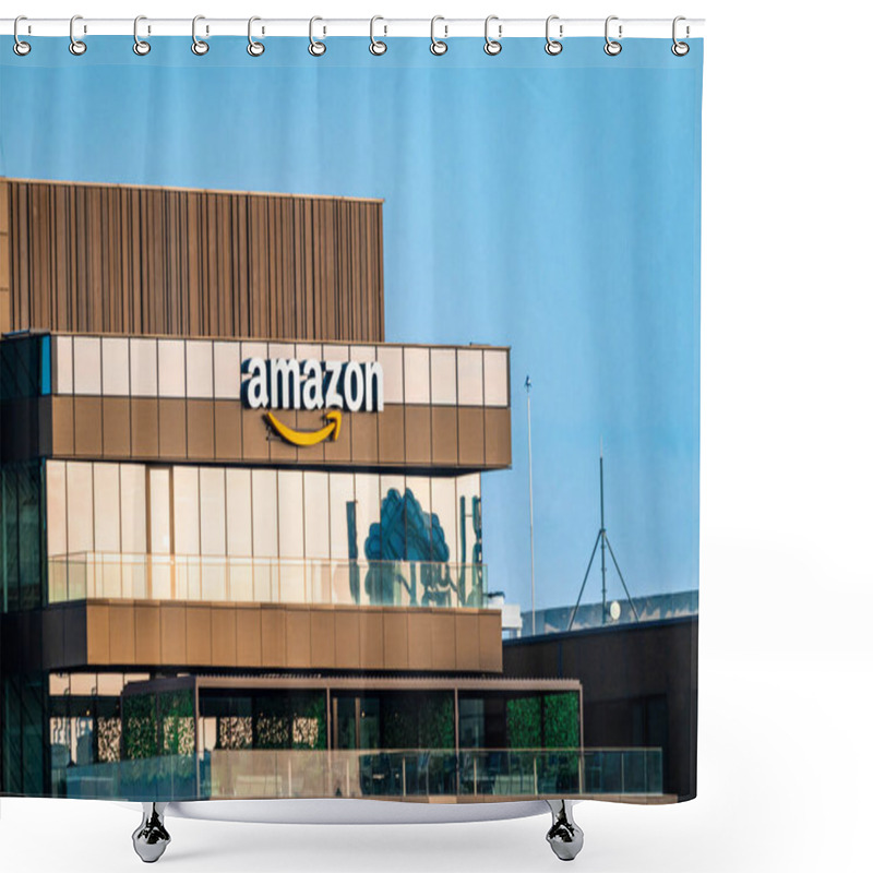 Personality  The Amazon Headquarters Building Near Palas Mall Shower Curtains