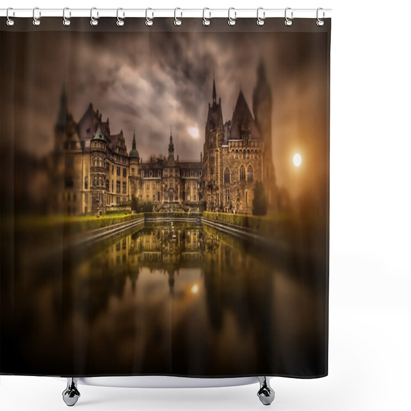 Personality  Mysterious Castle Shower Curtains