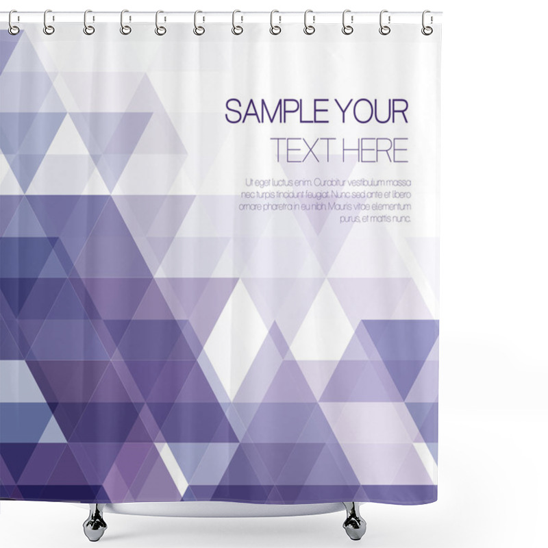 Personality  Abstract Triangular Background Shower Curtains