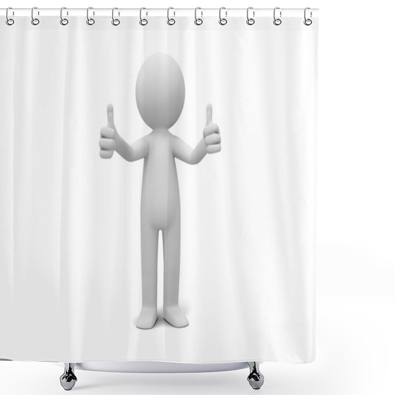 Personality  Human Character Shower Curtains