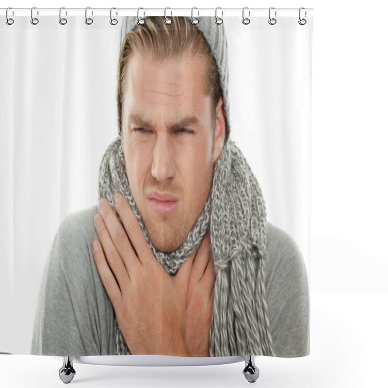 Personality  Sore Throat Shower Curtains