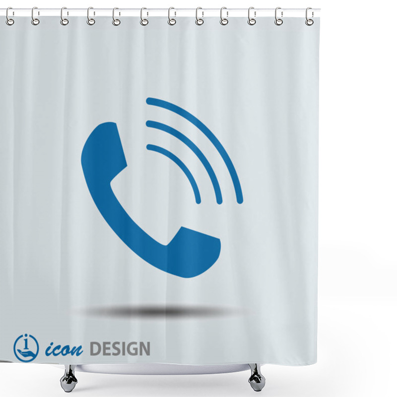 Personality  Phone Icon Shower Curtains