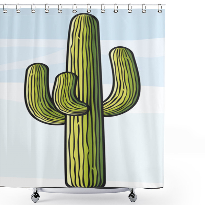 Personality  Cactus Shower Curtains