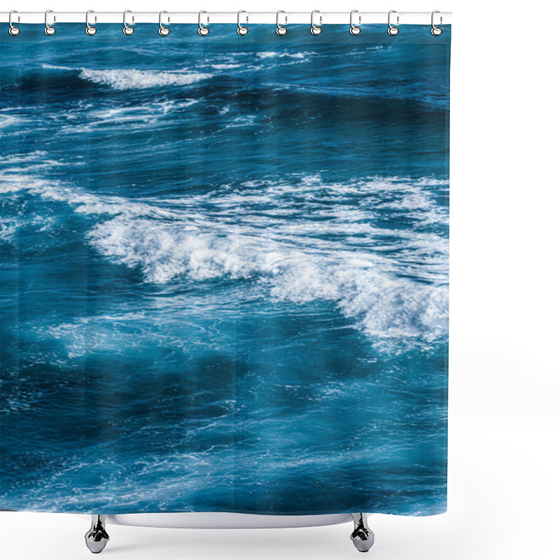 Personality  Ocean Waves As Coastal Background, Beach Holiday Destination And Luxury Travel Shower Curtains