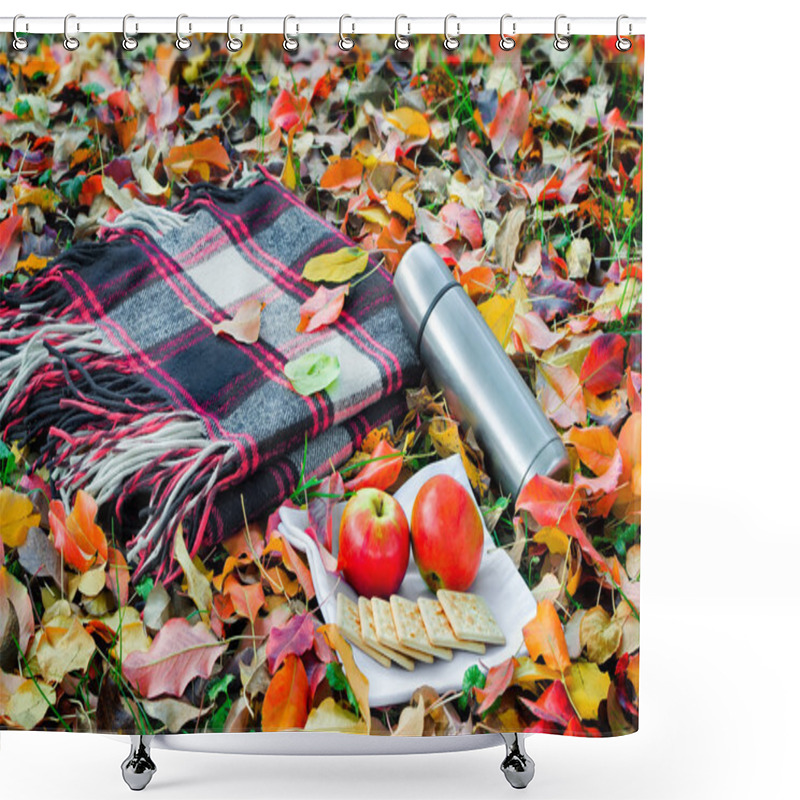 Personality  A Convenient Blanket To Relax In The Woods And Breakfast. Shower Curtains