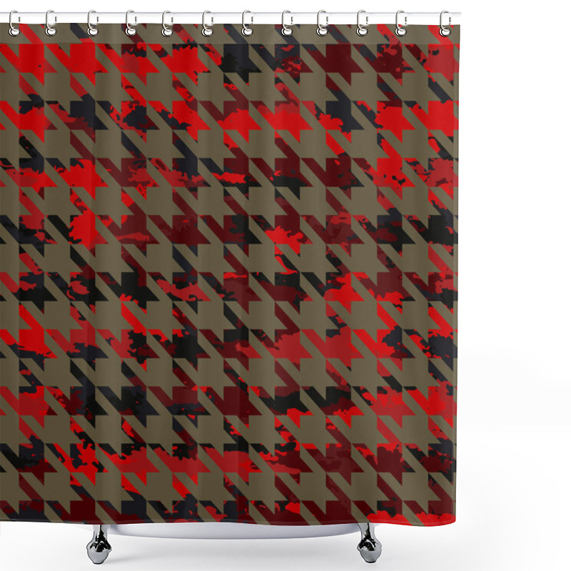 Personality  Seamless Pattern Camouflage Shower Curtains