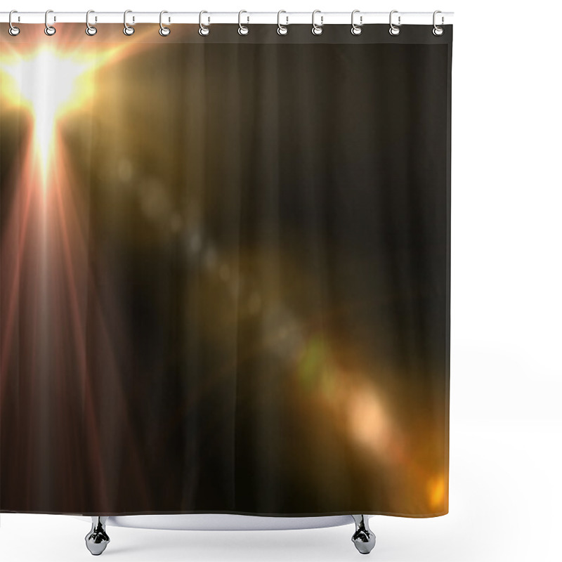 Personality  Lens Flare Abstract Background Shower Curtains