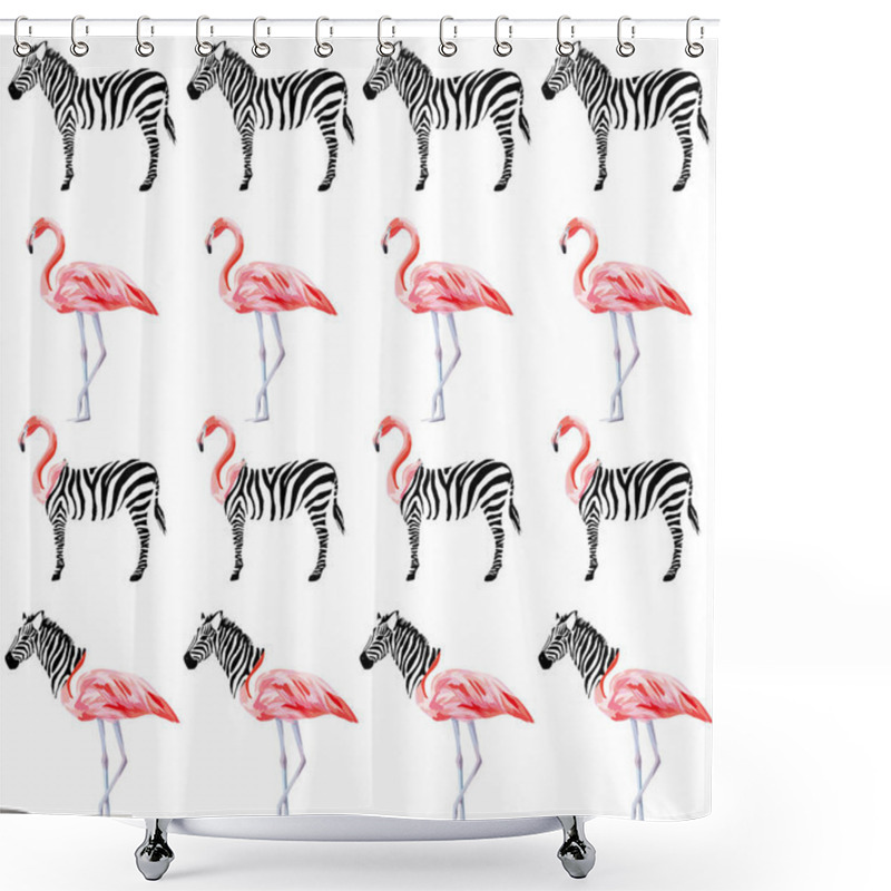 Personality  Exotic Animals Trendy Tropical Pattern Shower Curtains