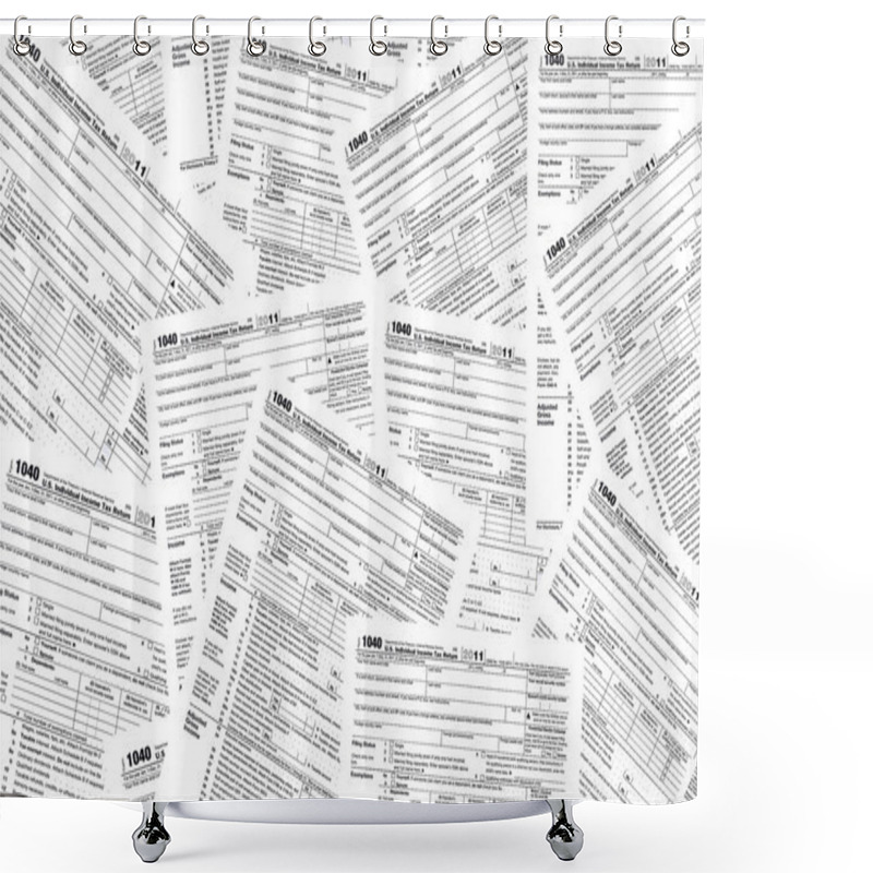 Personality  Income Tax Forms Shower Curtains