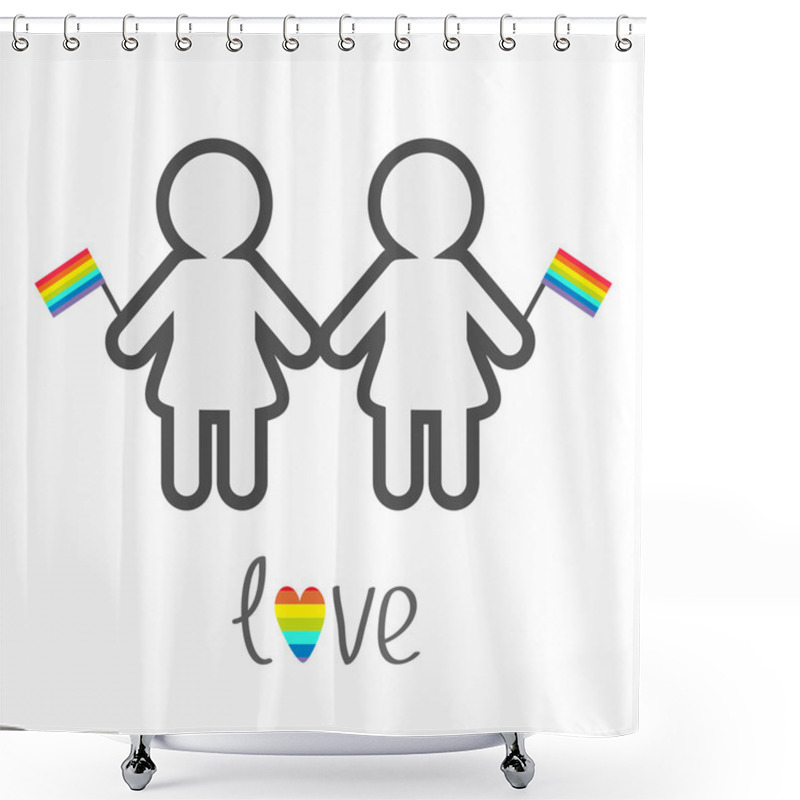 Personality  Gay Marriage Pride Symbol Shower Curtains