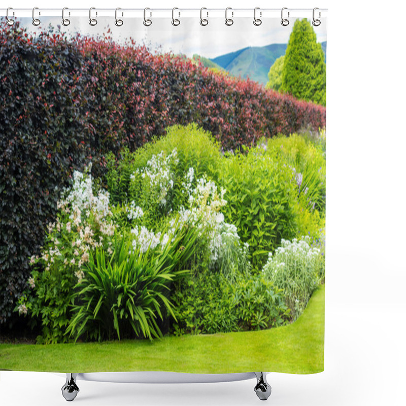 Personality  Beautiful Walled Garden, UK Shower Curtains