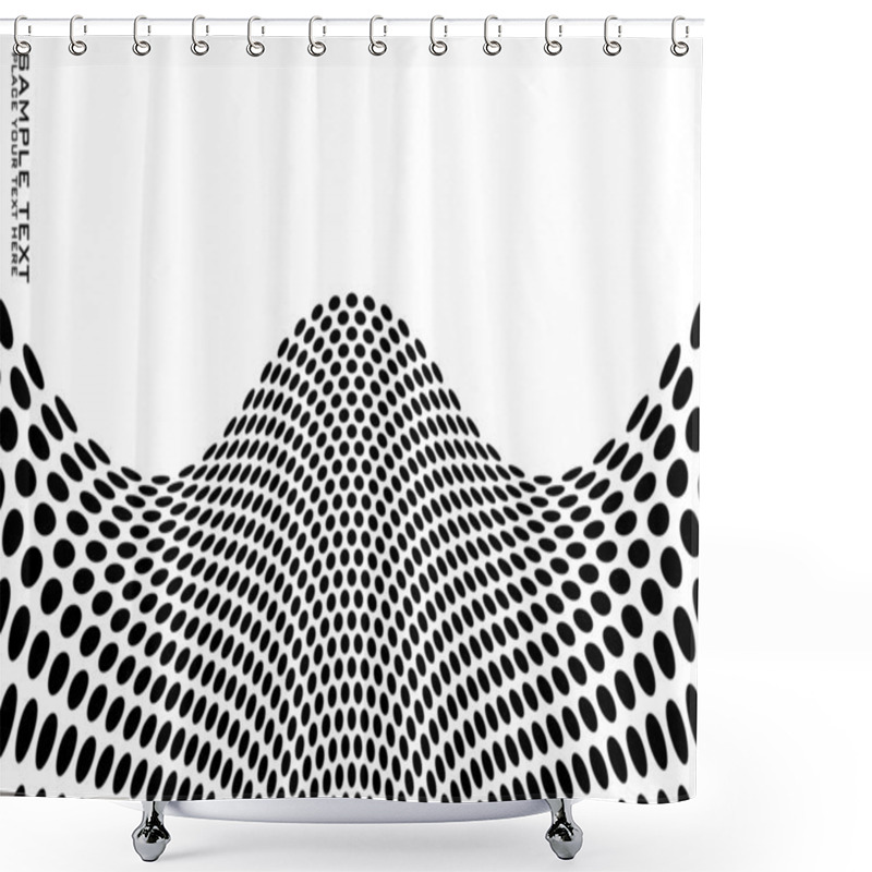 Personality  Hilly Dot Shower Curtains