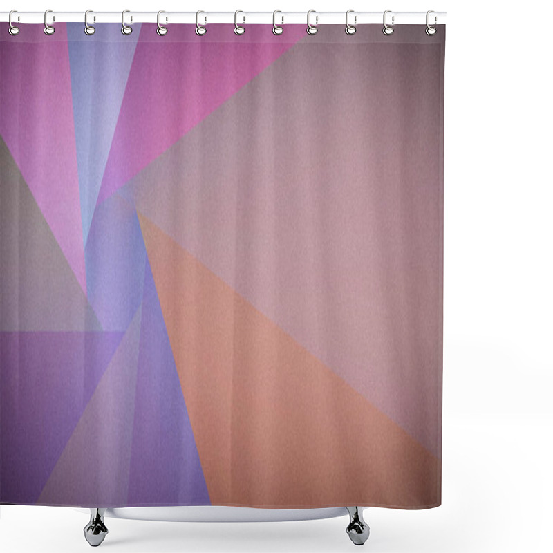 Personality  Abstract 4K Background With Intersecting Triangles And A Grainy Texture, Blending Shades Of Pink, Purple, Lavender, And Earthy Brown, Ideal For Wallpapers, Banners, And Digital Designs Shower Curtains