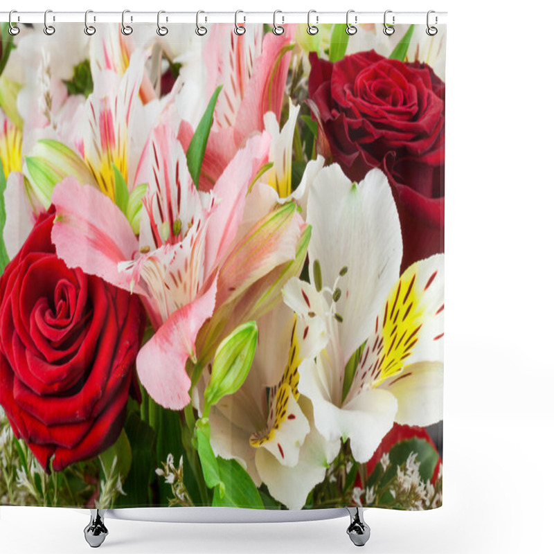 Personality  Flower Composition Shower Curtains