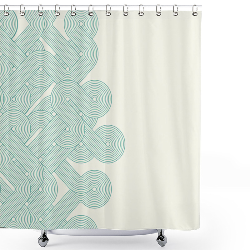 Personality  Twisted Lines Shower Curtains