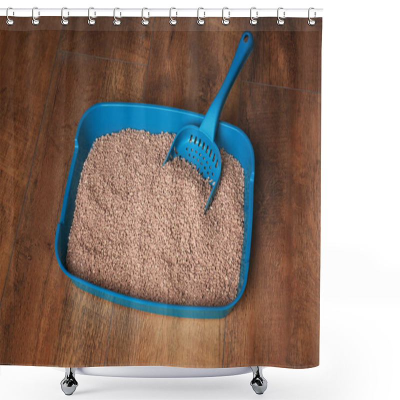 Personality  Cat Litter Box Shower Curtains