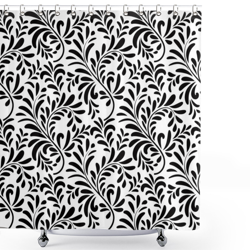 Personality  Ornamentlal Leaves Texture Shower Curtains