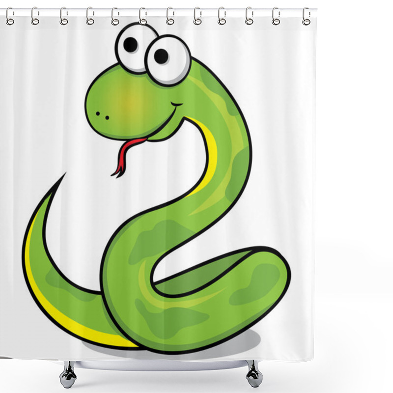 Personality  Nice Green Snake Shower Curtains