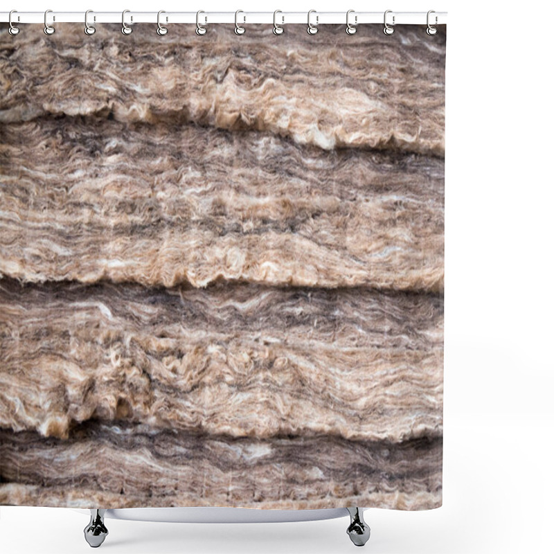 Personality  Mineral Wool Stacked In Several Layers Shower Curtains