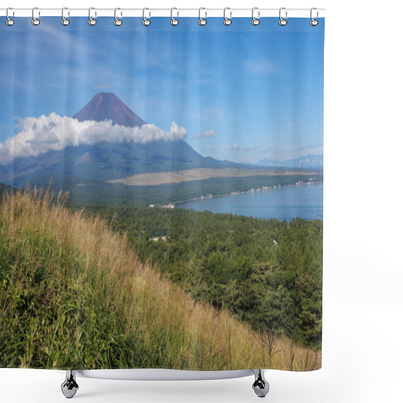 Personality  Mountain Fuji And Lake Yamanakako Shower Curtains