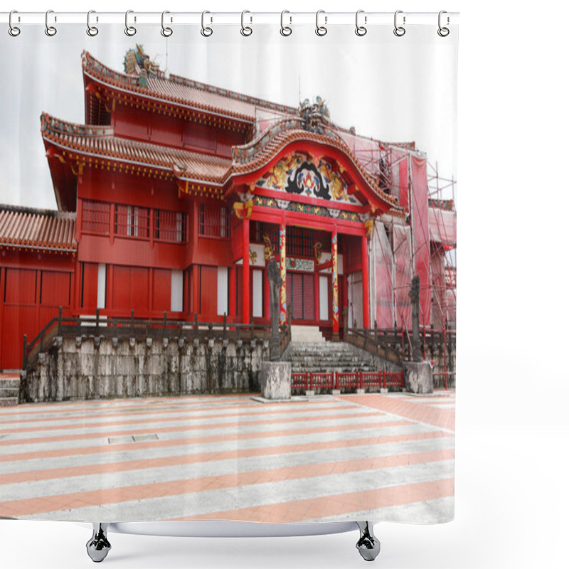 Personality  Shuri Castle In Okinawa Japan Shower Curtains