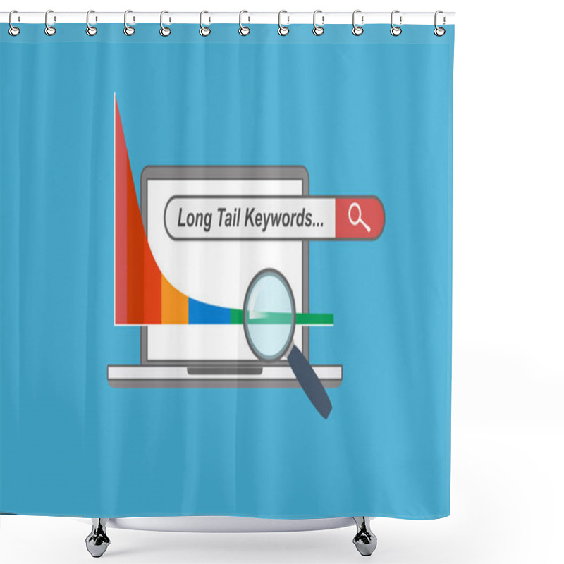 Personality  Long Tail Keywords - SEO Concept Shower Curtains