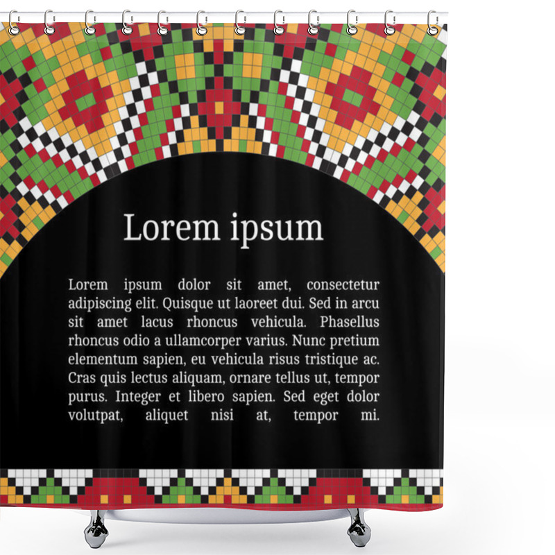 Personality  Ukrainian National Pattern Shower Curtains