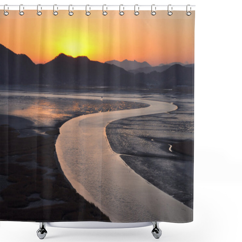 Personality  Suncheonnam Bay, South Korea Shower Curtains