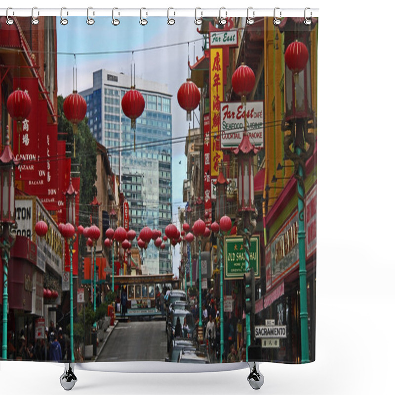 Personality  Chinatown Shower Curtains