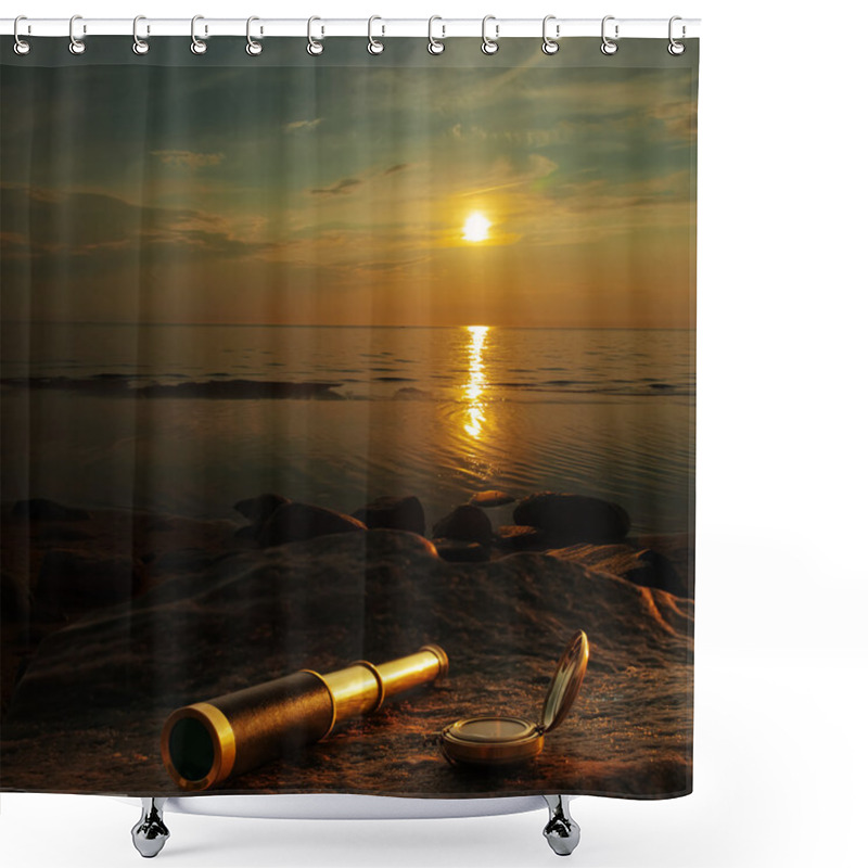 Personality  Telescope Shower Curtains